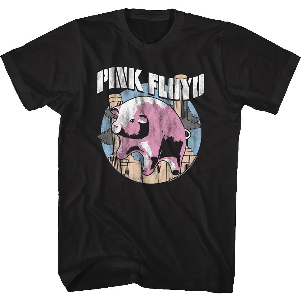 Illustrated Flying Pig Floyd Tshirt
